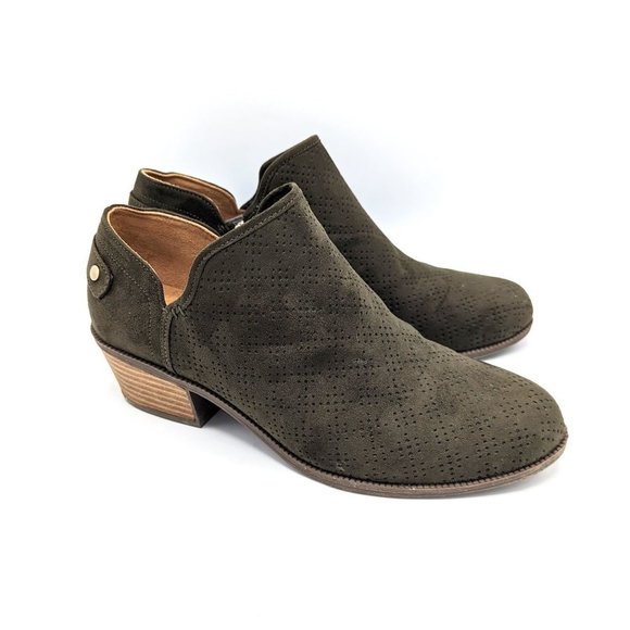 Dr. Scholl's Olive Ankle Booties - Picture 2 of 7
